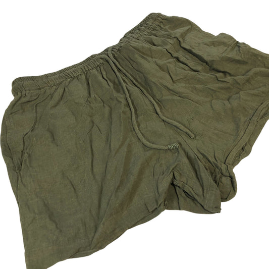 River Island Women's Olive Green Split Hem Shorts Lightweight Medium UK12-14