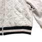 Cream Quilted Bomber Jacket Size XL
