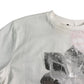 Branded Women's Flower Print T-Shirt Size 12 Short Sleeve White Cotton