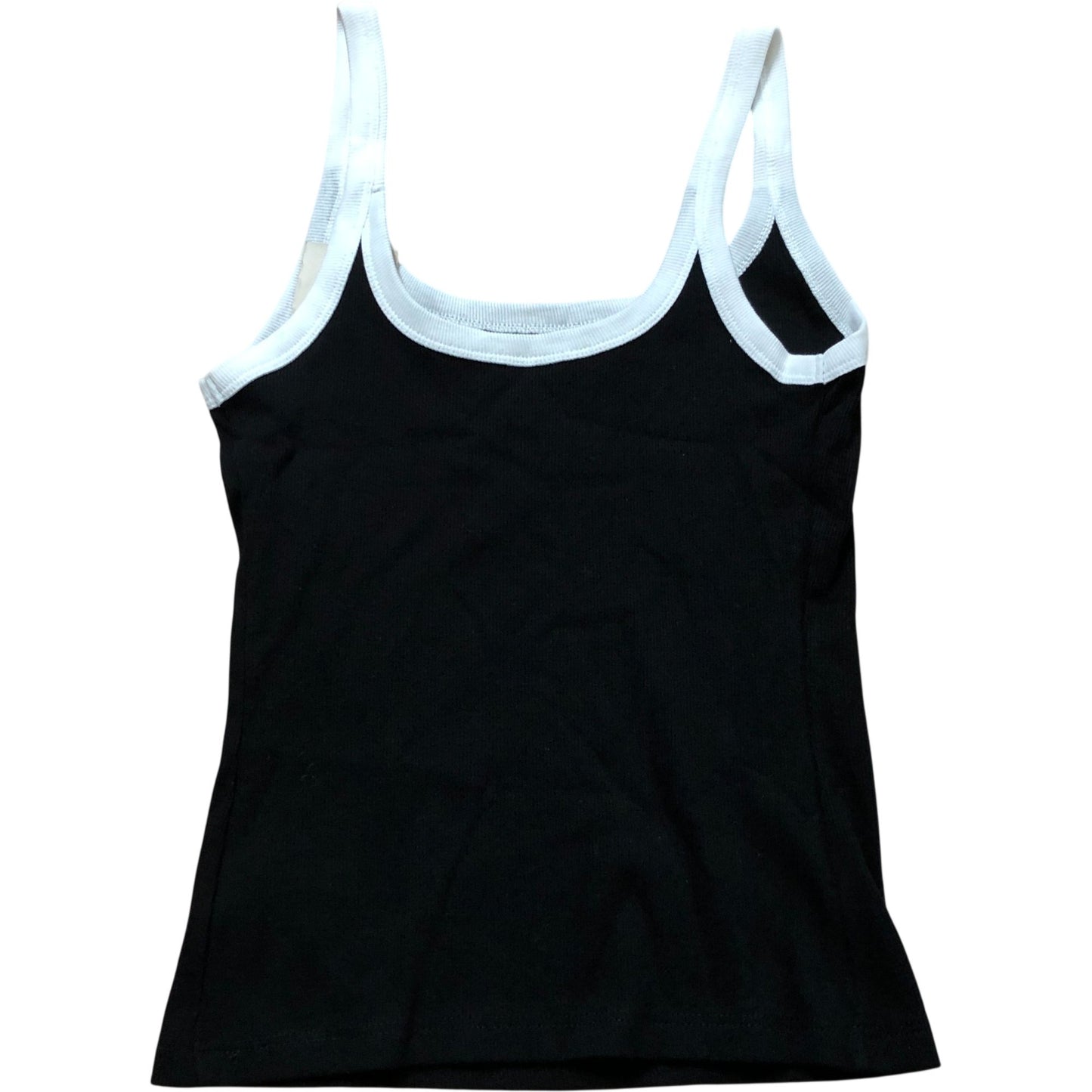 River Island Relaxed Black Tank Top Size S Women's Casual Cotton Blend