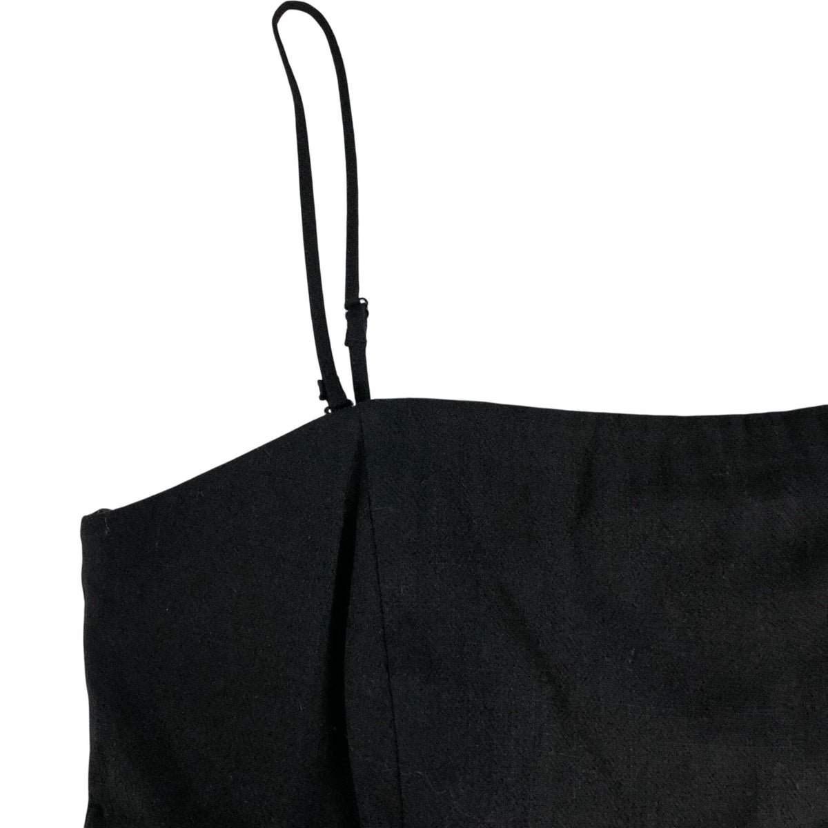 River Island UK12 Women's Black Camisole Top Adjustable Removeable Straps