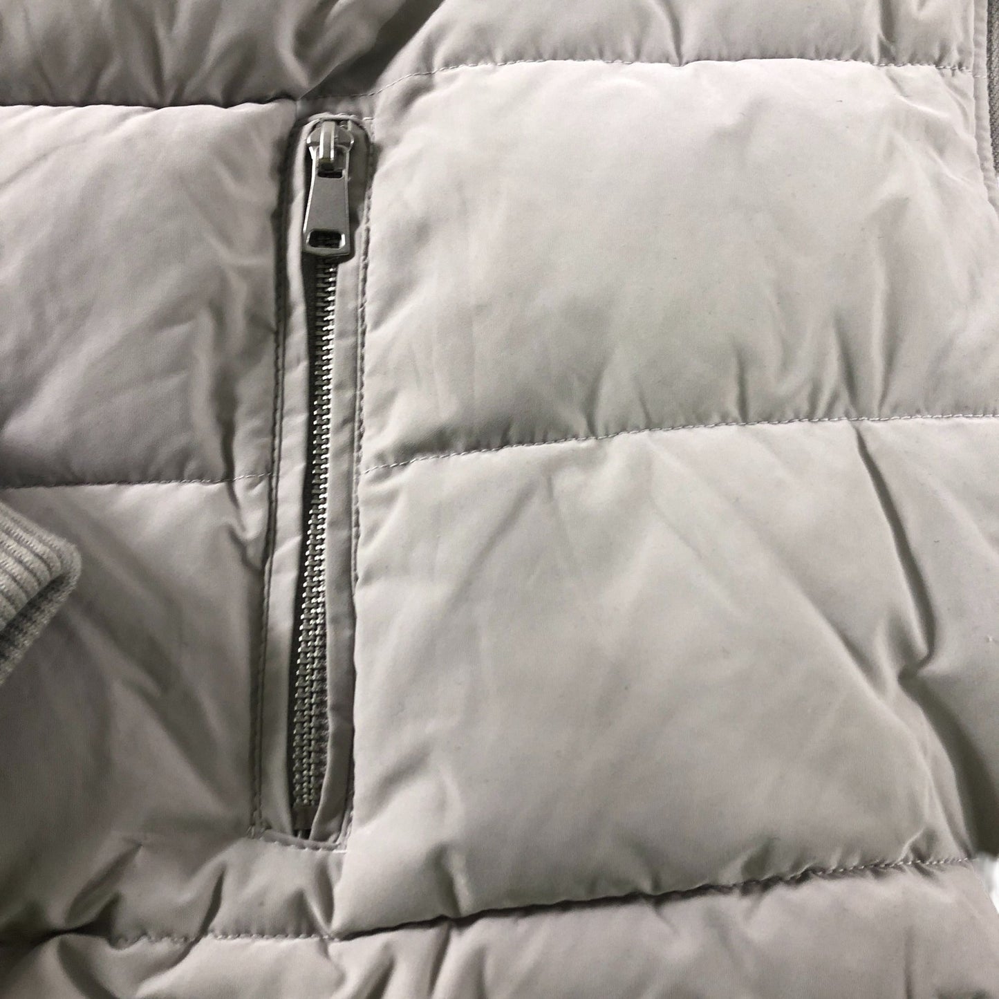 River Island Puffer Jacket XL Men's Zip Up Grey Lightweight Warm Outerwear