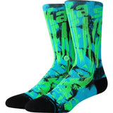 Stance Outkast Atliens Crew Socks Men's Large Black Green Blue UK 8.5-12.5