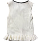 River Island Girls White Sleeveless Top Size 5-6 Years Ribbed Design
