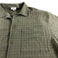 RIVER ISLAND Men's Casual Shirt Green Short Sleeve Textured Size Small