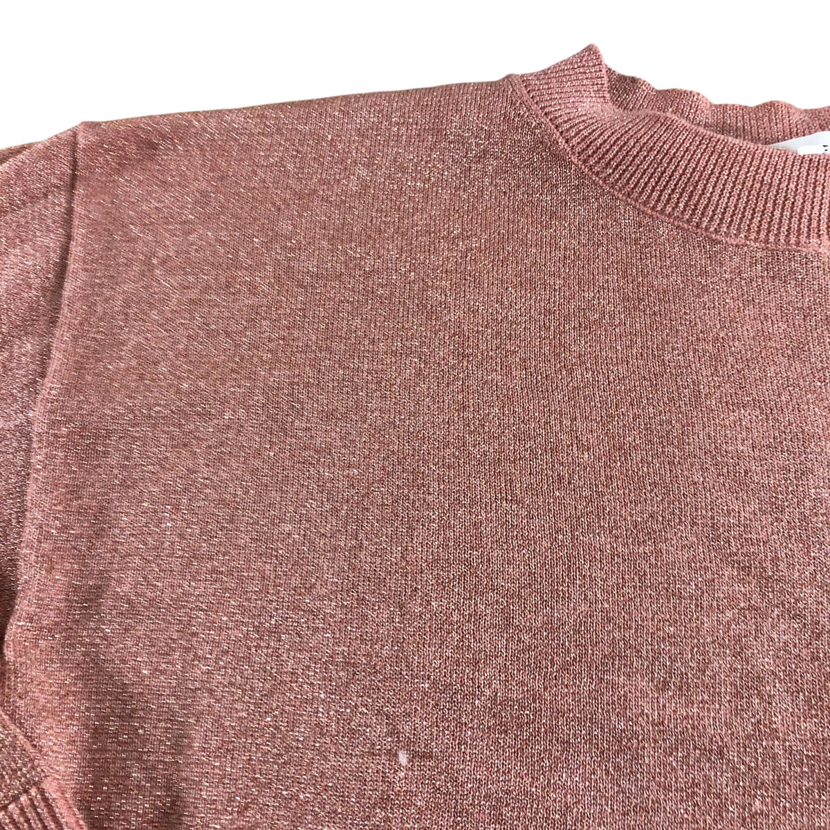 Sparkle Jumper Women's Pink 3/4 Sleeve Knit Top