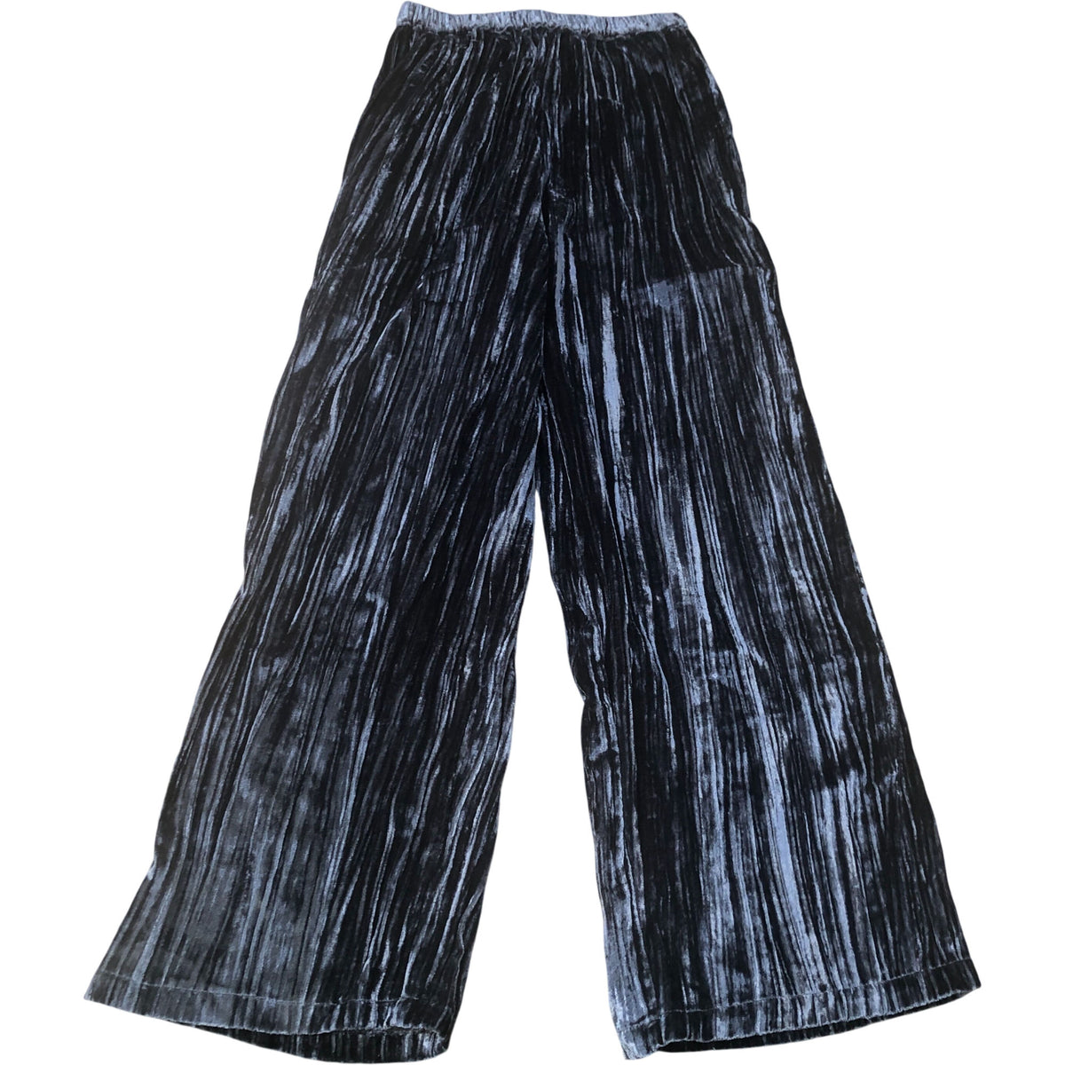 River Island Wide Leg Crushed Velvet Grey Trousers