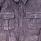 Casual Long Sleeve Shirt Men's Cotton Brown Corduroy Size XL
