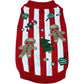 Pet Christmas Sweater Red Gingerbread Design Warm Knit M