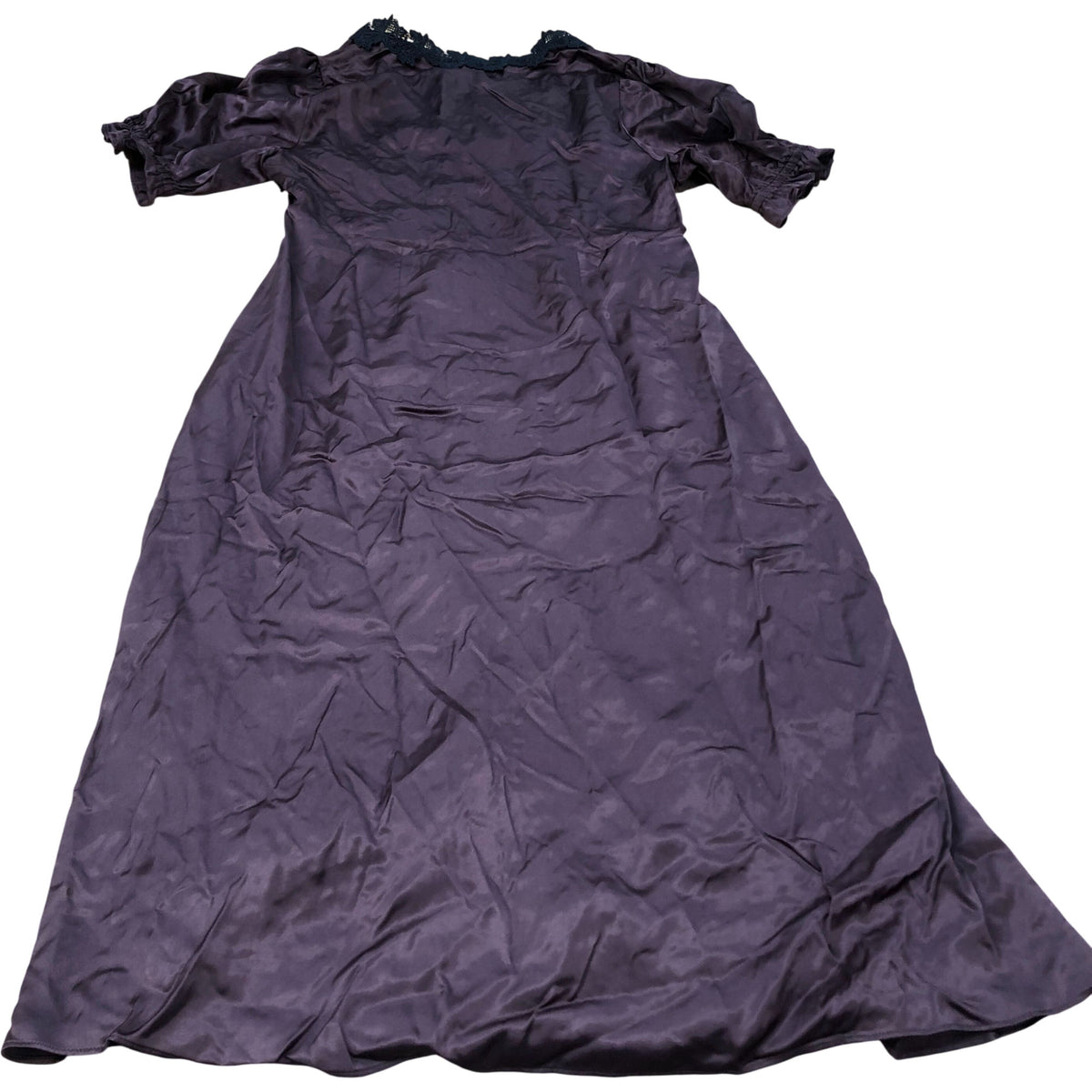 Baukjen Nightgown UK Size 16 Women's Brown Viscose Short Sleeve