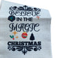 Christmas Wine Gift Bag Burlap 'Believe In The Magic Of Christmas'