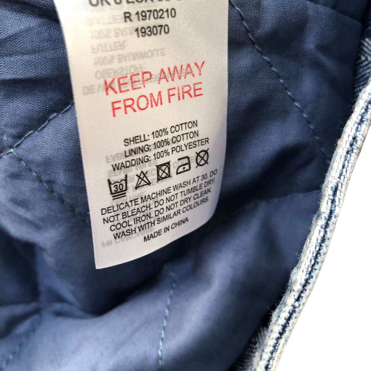 Blue Striped Denim Chore Jacket