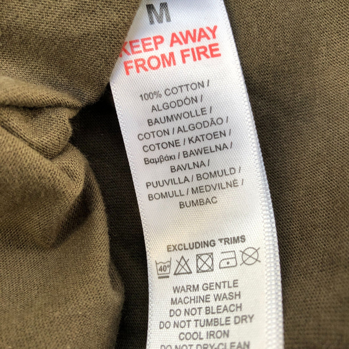 Ben Sherman Khaki T-Shirt Size M