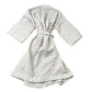 The White Company Waffle Robe Size 12 Women's Organic Cotton Grey Short Sleeves