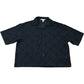 River Island Men’s Black Short Sleeve Shirt Size M Casual Patterned Top