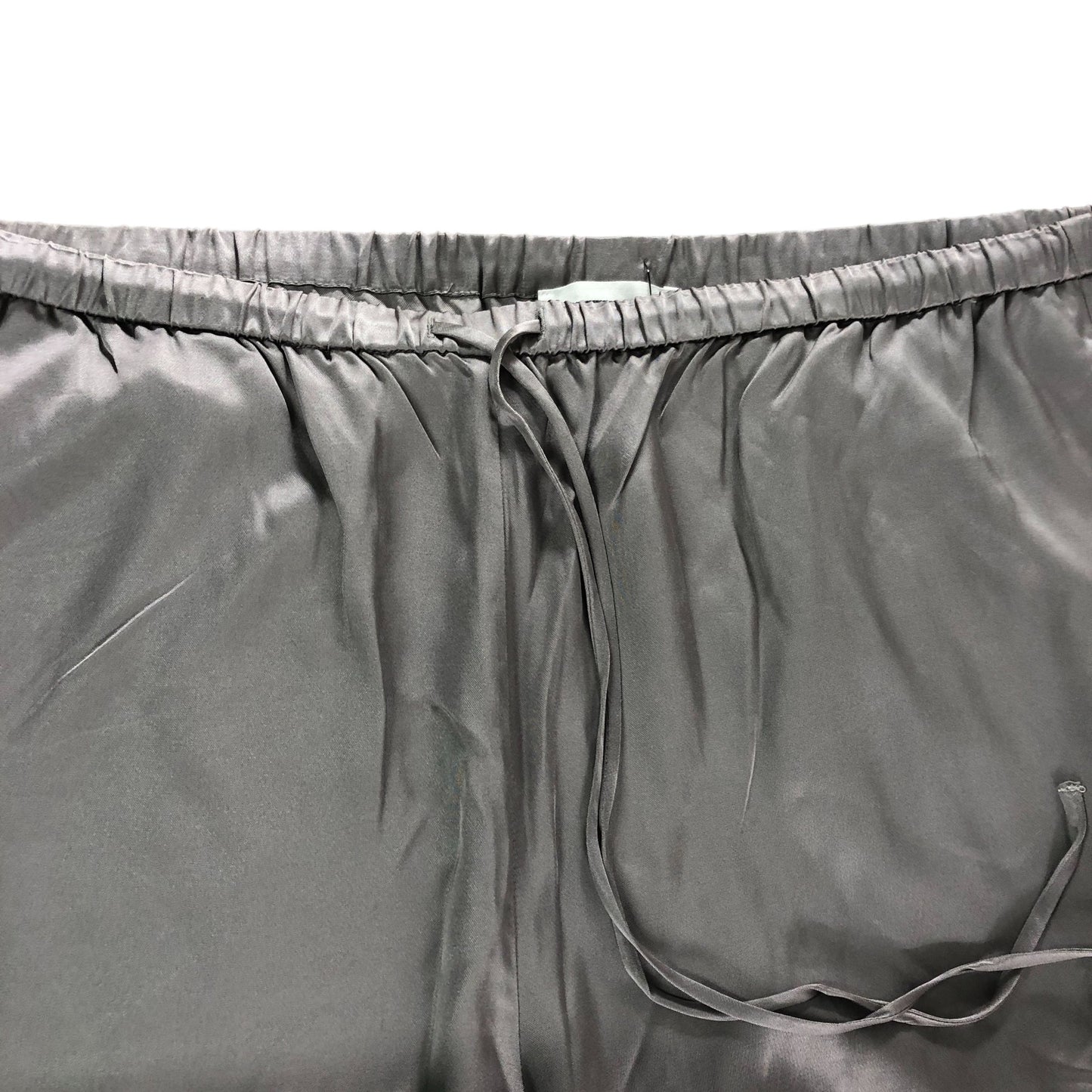 The White Company Women's Night Trousers Grey 100% Viscose Elastic Waistband L