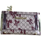 River Island Coin Purse Bow Pattern Beige/Red