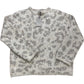 River Island Leopard Print Sequin Sweater XS Women's Casual Knit Wool Blend