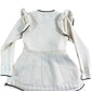 River Island Mini Girls Cream Dress UK12-18 Months Ruffled Design Knitwear