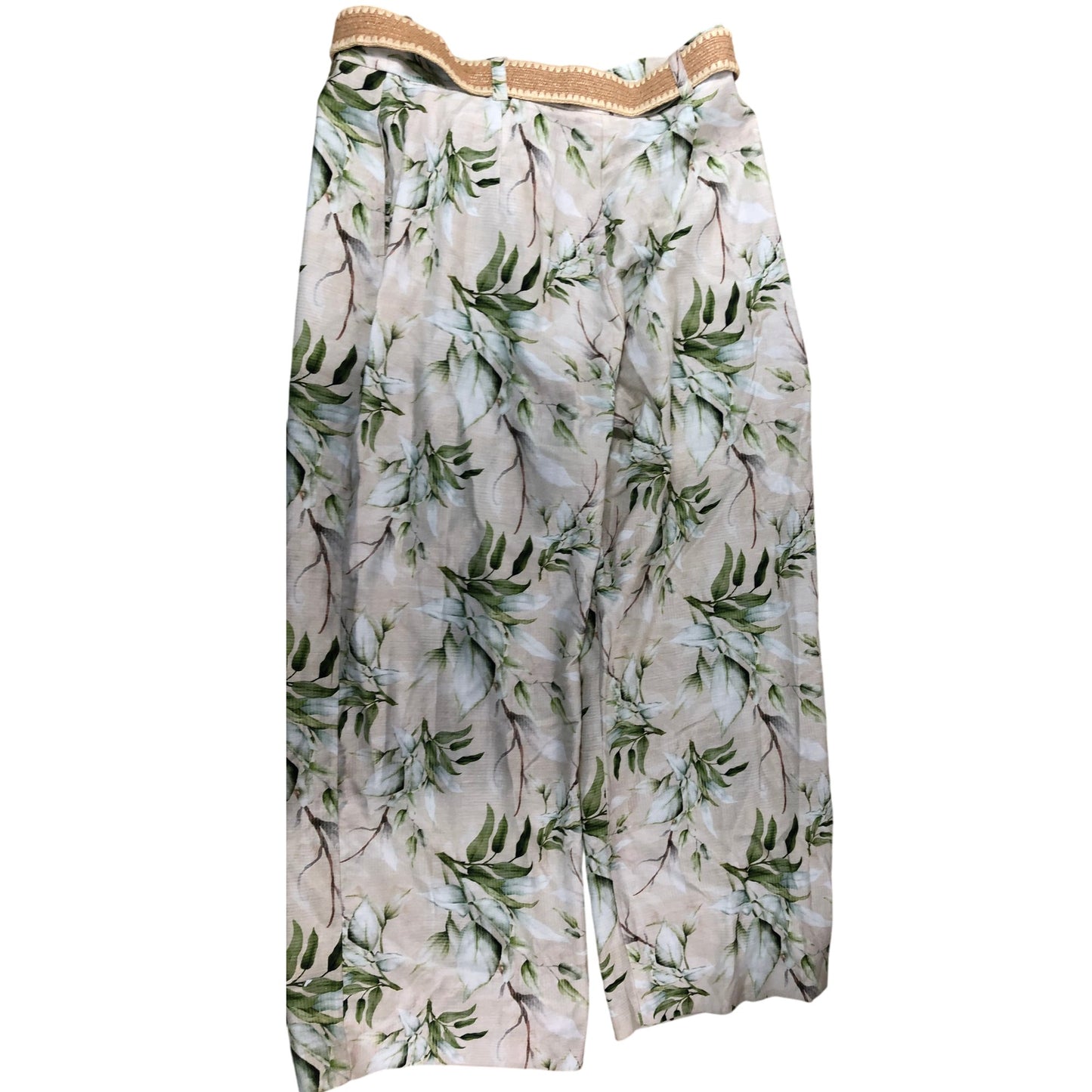 Rivers Island Cream Floral Trousers UK16 Women's Lightweight Garden Style
