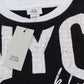 River Island NYC Brooklyn T-Shirt Size 9-10 Years Kids Black White Design