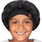 Hat Hut Kids Satin Bonnet For Toddler/Child Protect Shine Hair Sleep Cap Black