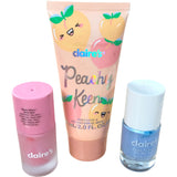 Claire's Peachy Keen Body Lotion 60ml Vegan Nail Polish Pink Matte Effect Set