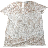 Women's White Short Sleeve Lace Blouse Size 14 Pack of 5