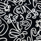 River Island Black White Abstract Print Women's Shorts Size 12