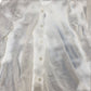 Baukjen Ruffled White Blouse Size 6 Women's Button Front 95 Viscose 5 Elastane