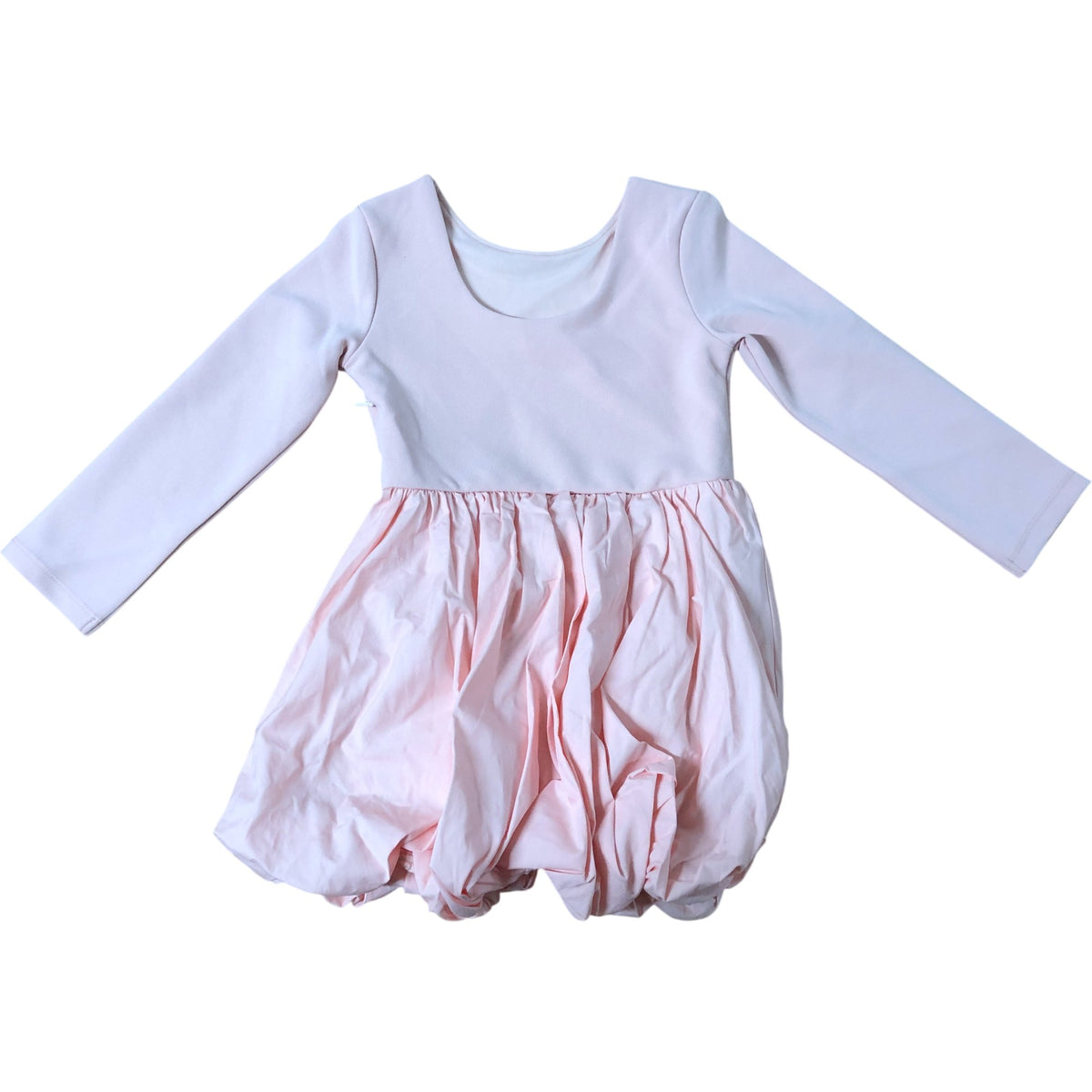 River Island Dress 4-5 Years Girls Long Sleeve Pink Cotton Balloon Style