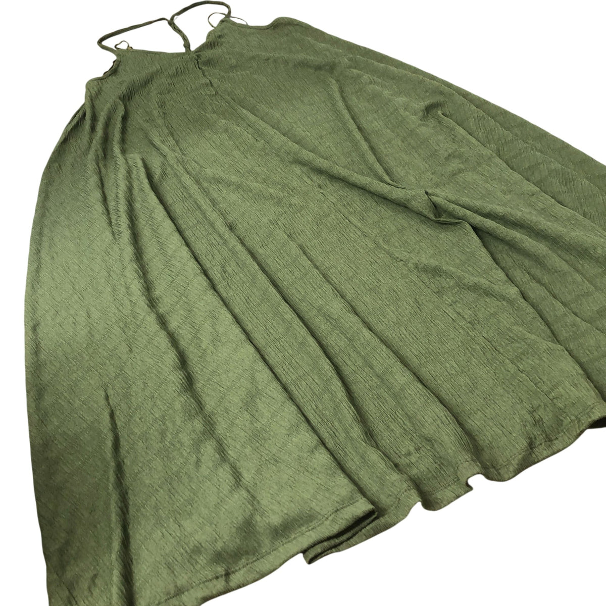 Maxi Dress Women's Olive Green Sleeveless Long Dress