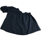 River Island UK6 Women's Black Puff Sleeve One Shoulder Top
