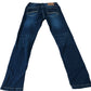 Men's Slim Fit Jeans Deep Blue Stretch Denim Trousers 28W 30L