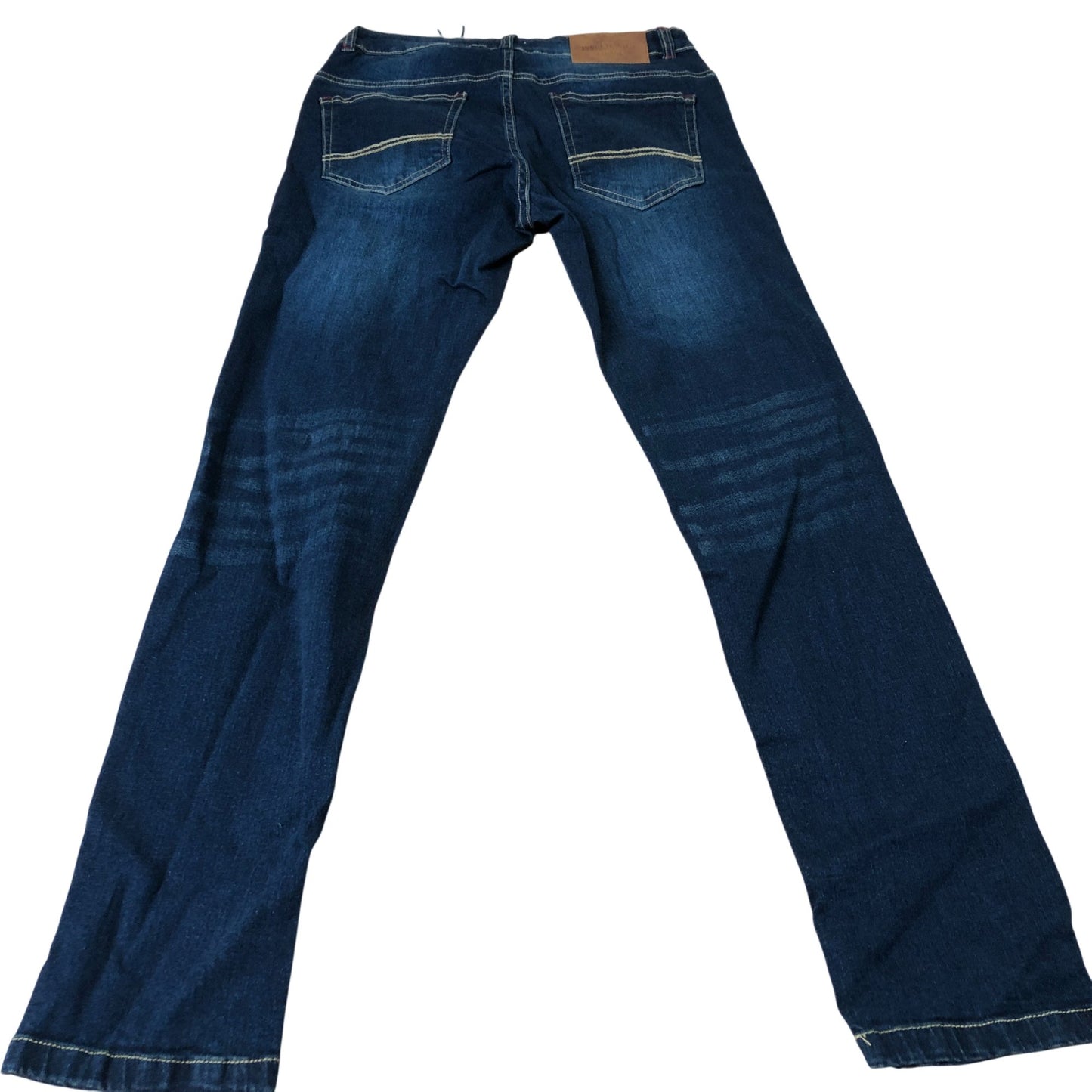 Men's Slim Fit Jeans Deep Blue Stretch Denim Trousers 28W 30L