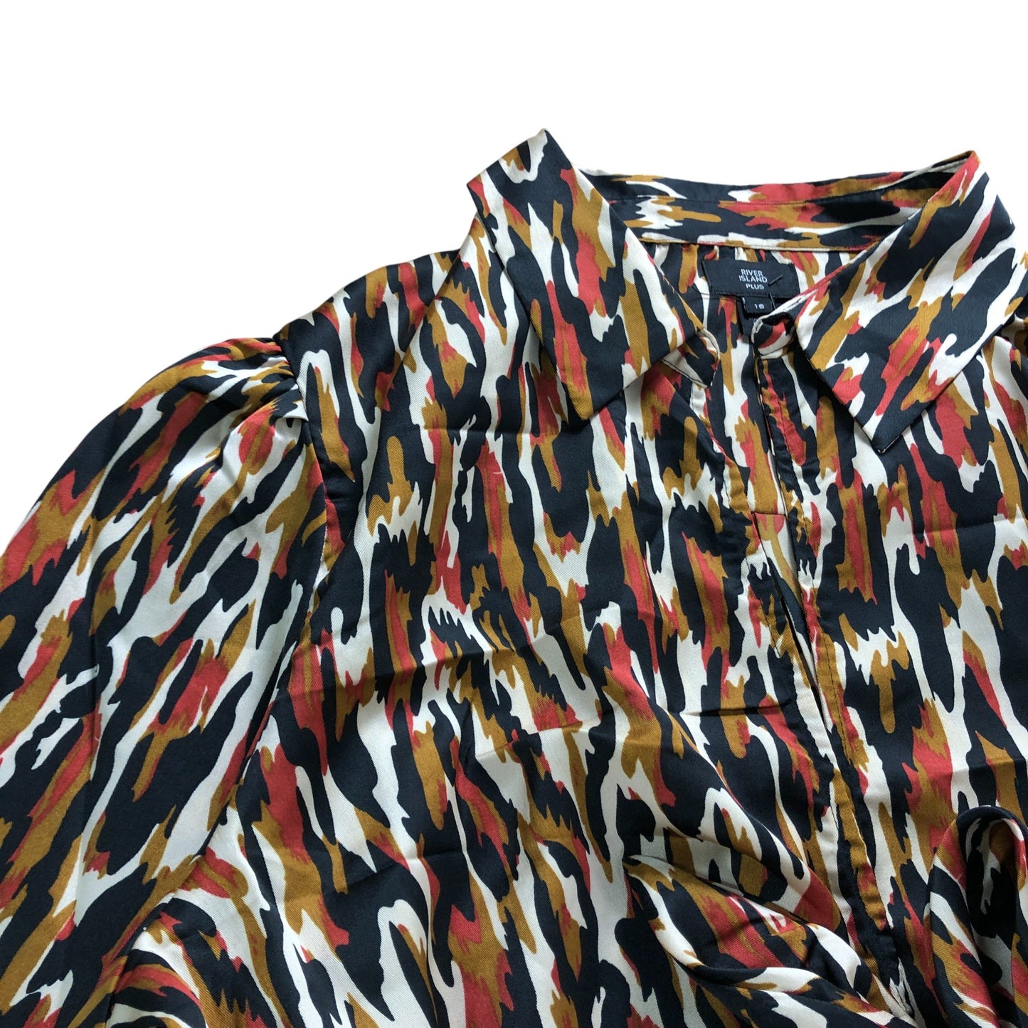 River Island Plus Size 18 Women's Midi Dress Animal Print