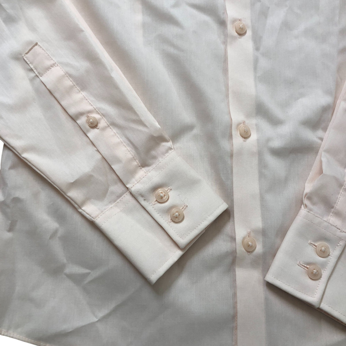 River Island Long Sleeve Shirt XS Men's Cotton Blend Formal Light Pink