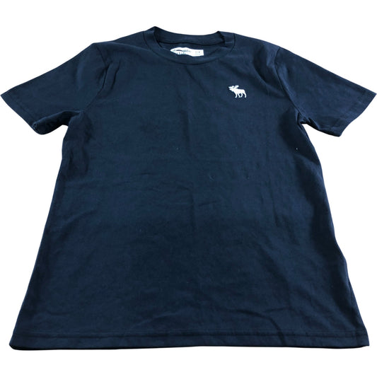 Abercrombie Kids T Shirt Size 7/8 Boys Navy Blue Cotton Blend Moose Logo