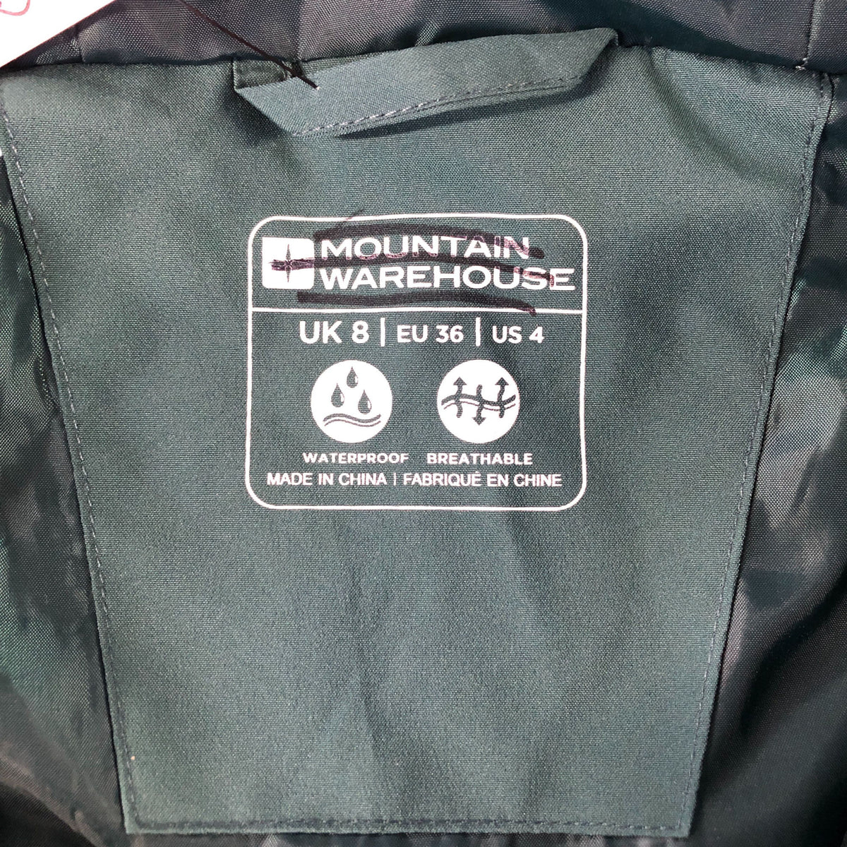 Mountain Warehouse Waterproof Breathable Hooded Jacket UK8 Women's Green Windbr