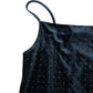 Velvet Camisole Top UK12 Women's Sparkle Sleeveless Black Classic