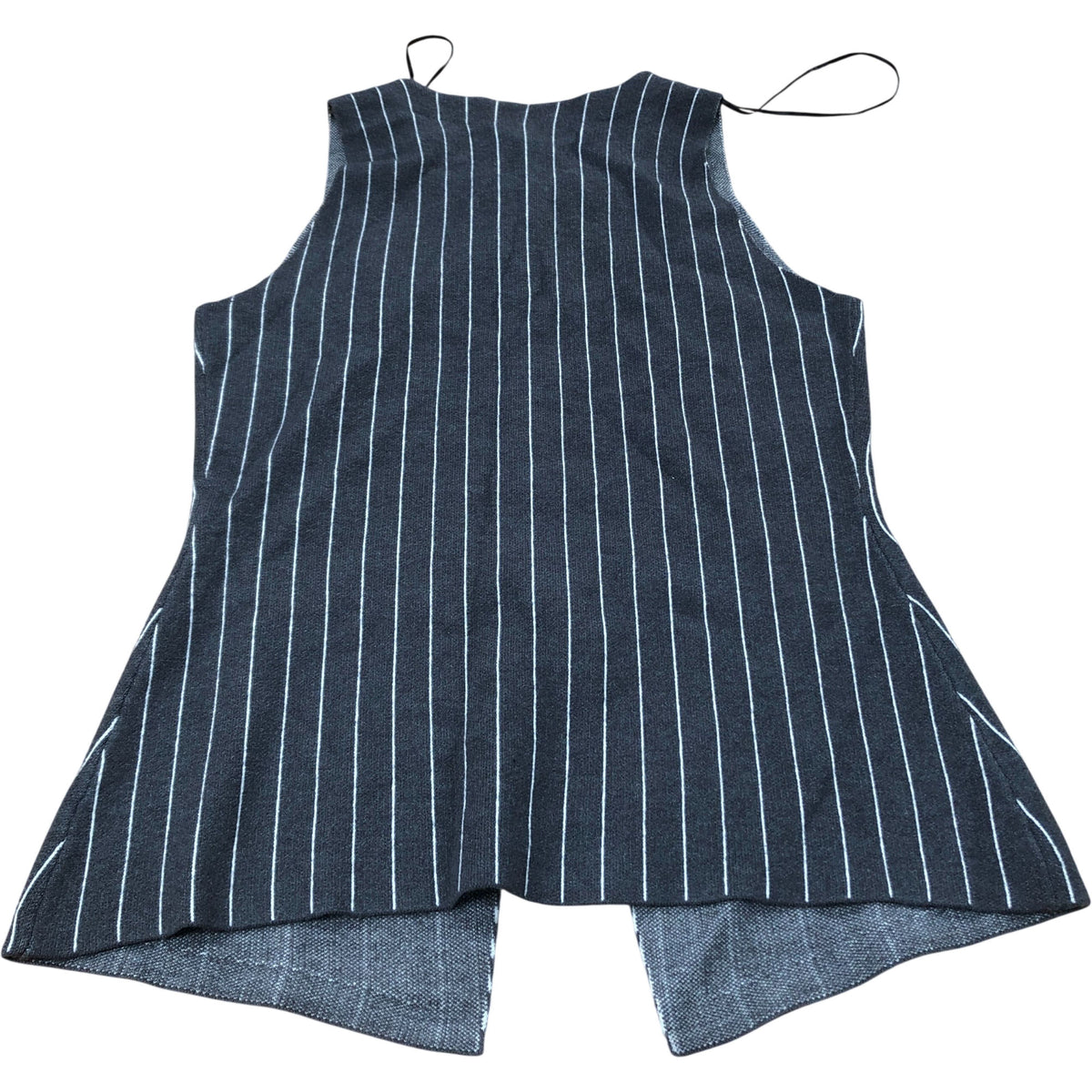 River Island Button Front Vest Size 12 Women's Striped Sleeveless Casual Top
