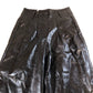 River Island Wide Leg Trousers UK6 Women's Faux Leather High Waist Black