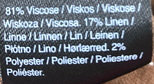 River Island Women's Brown Striped One Shoulder Top Size UK8 Slim Fit