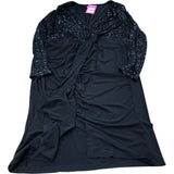 Sequin Detail Dress UK Size 16 Women's Evening Wear Black Glamour