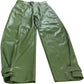 River Island Green Faux Leather Trousers UK Size 12 Women's High Waist Loose Fit