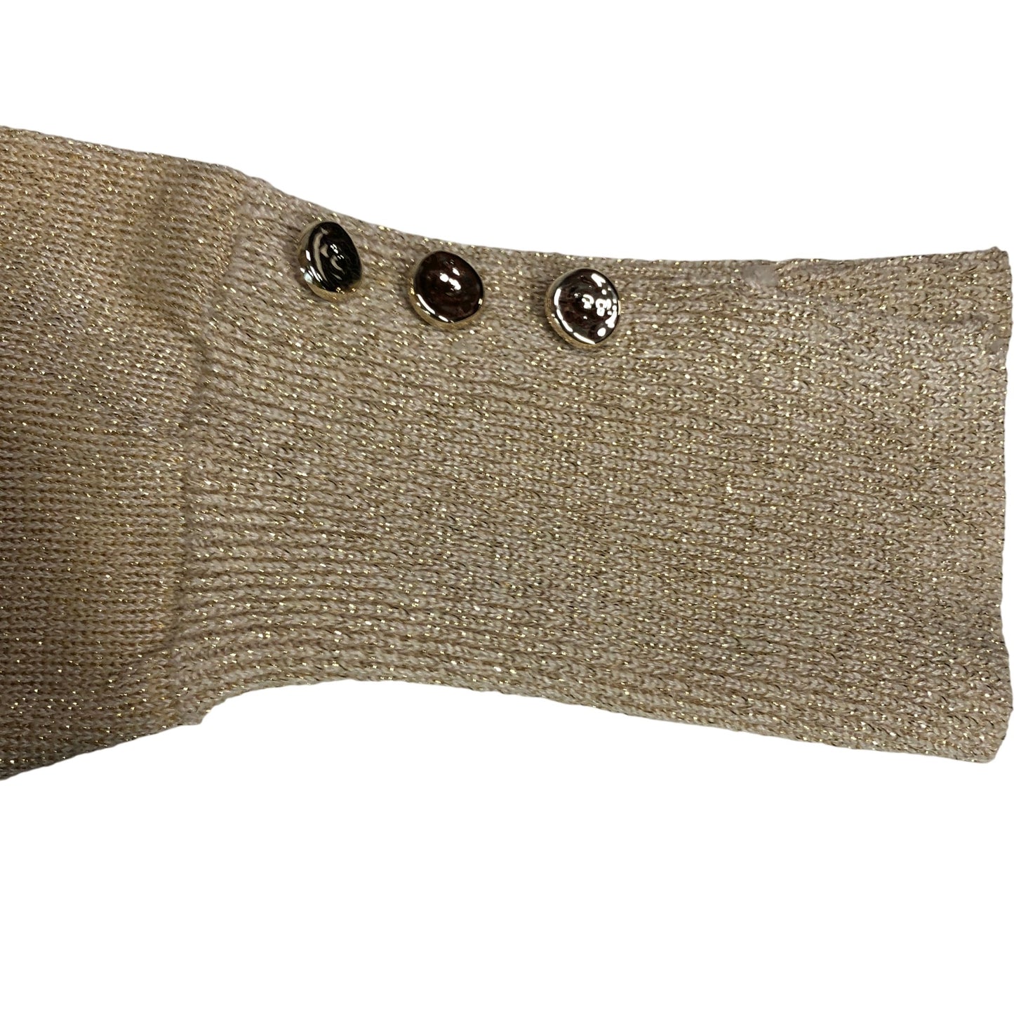 River Island Women's Size 8 Gold Sparkly Turtleneck Sweater