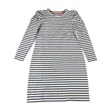 Boden Striped Long Sleeve Dress UK12 Women's Casual Comfortable Cotton Blend