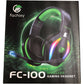 Fachixy FC-100 Wireless Gaming Headset Over Ear Headphones RGB Lighting Noise-Ca