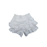 River Island Girls Cotton Underwear UK 12-18 Months White Embroidered Ruffle