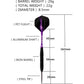 Purple Steel Tip Darts Set 22g with Carry Case and Extra Flights Indoor Game
